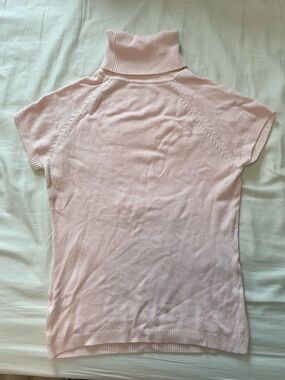 100% Cashmere Turtleneck Short Sleeve Top